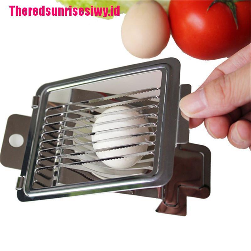 Alat Pengiris Telur Strawberry Tomat Bahan Stainless Steel Untuk Dapur