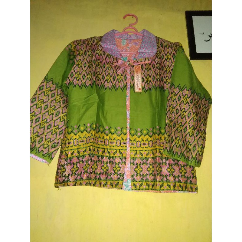 cardingan batik bolak balik rompi dewasa