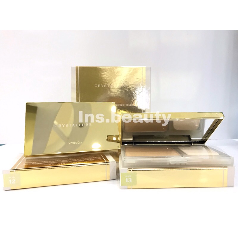 Wardah Crystallure Precious Luminizing Silk Powder Foundation 12g | Bedak Padat