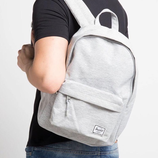 Jual Herschel Classic MidVolume Backpack (Light Grey Crosshatch