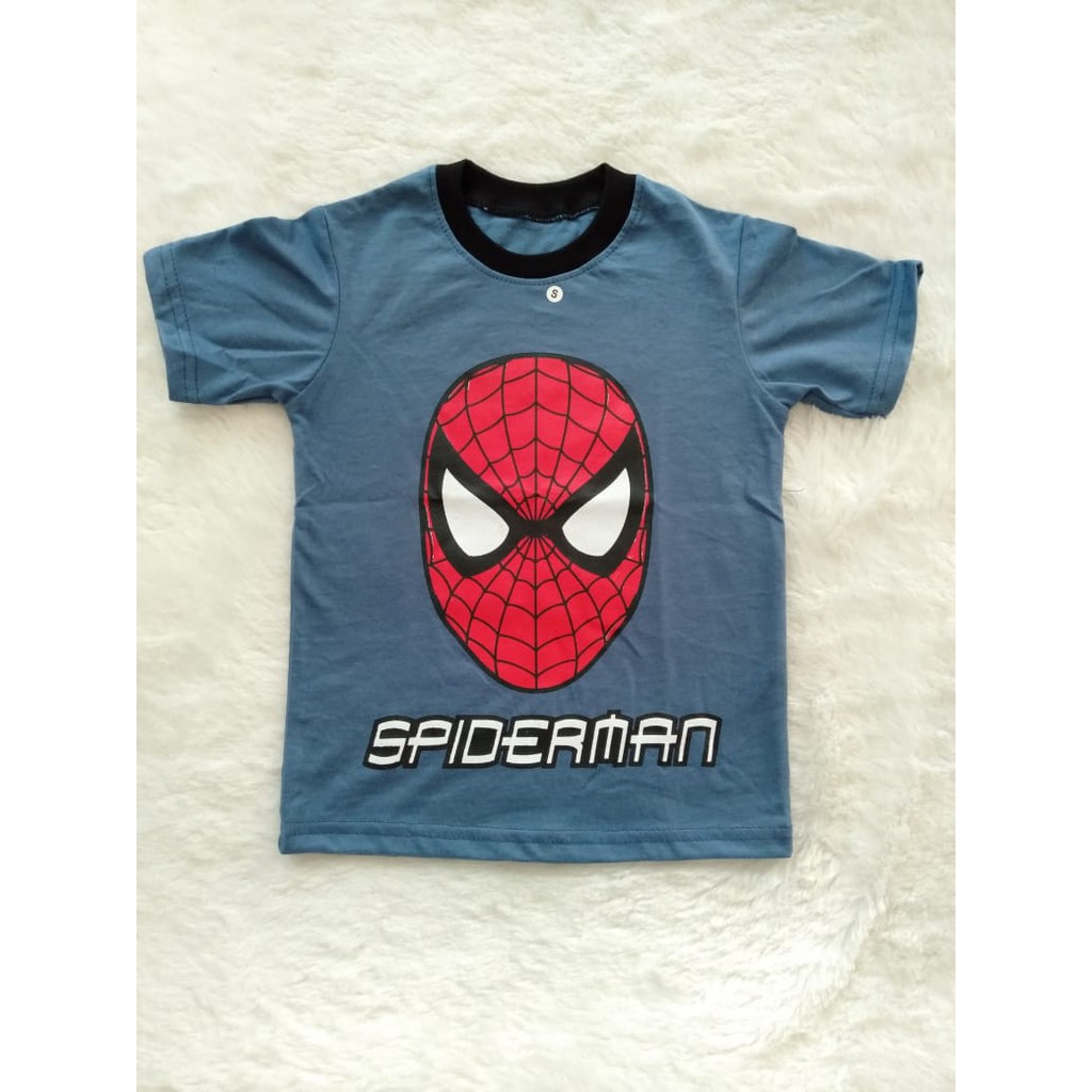 kaos anak motif karakter ukuran L usia  3-4 tahun-1