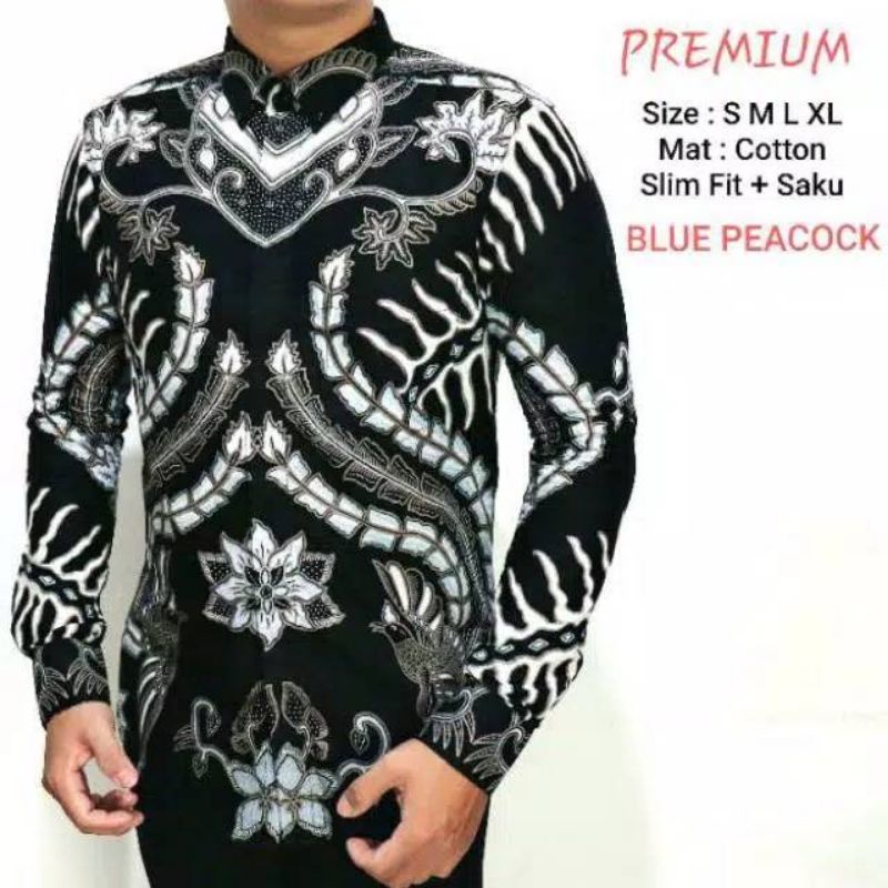 BAJU BATIK UNIK PRIA SLIM FIT DAN KEMEJA SLIMFIT MEWAH LENGAN PANJANG MIX CLOTHING CBL553