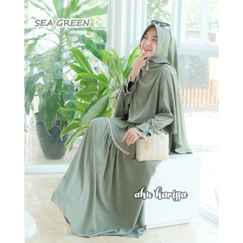 zaina set syari by aku karissa ORI|gamis terbaru|gamis murah