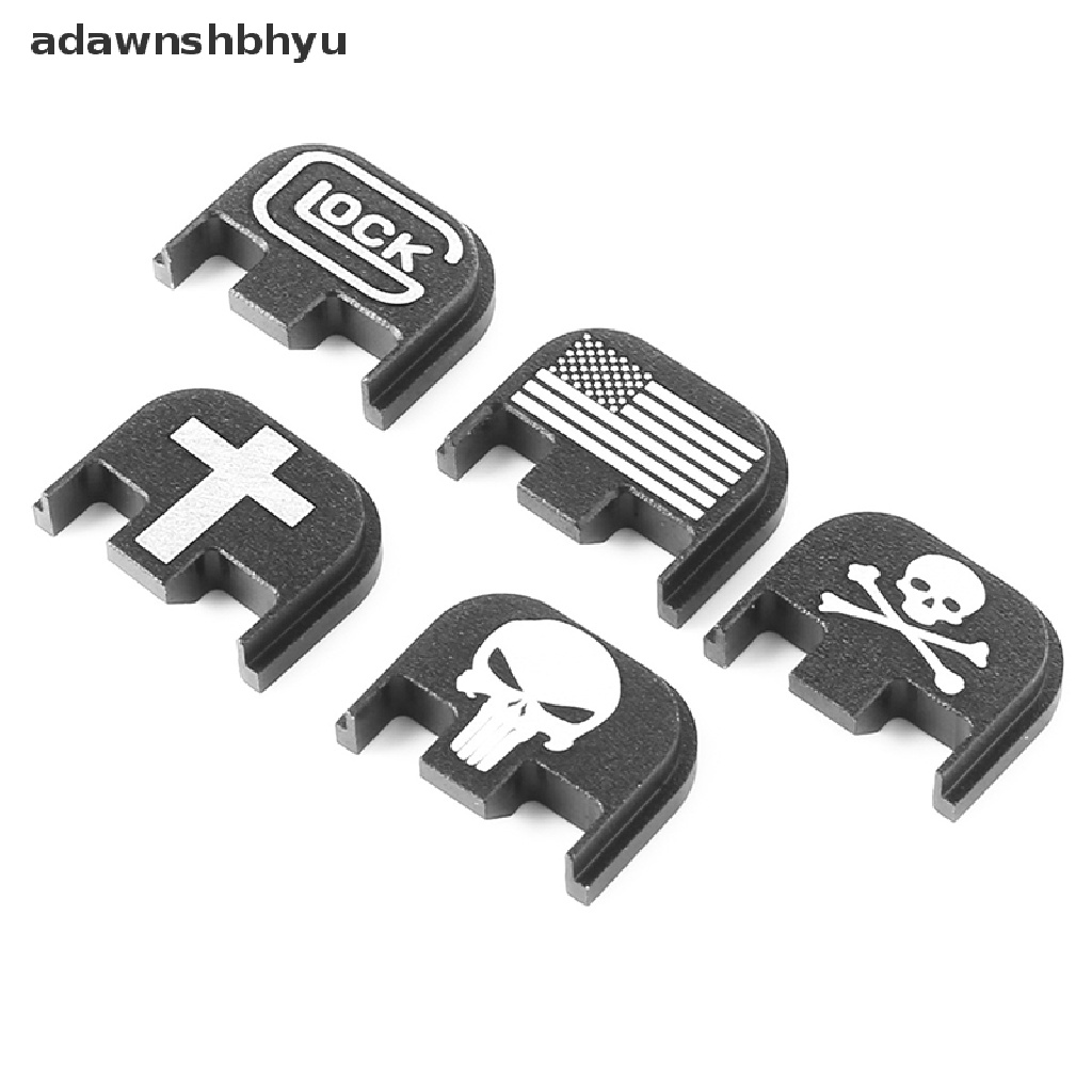 Adawnshbhyu Penutup Belakang Aluminium Slide Back Plate Untuk Gen 1-5 Glock 17 18 19 19x20 21 22 23