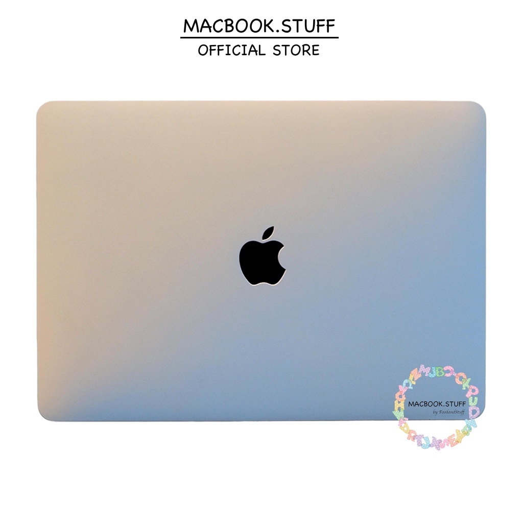 PAKET CASE &amp; KEYBOARD MACBOOK GRADASI PASTEL BABYPINK-BLUE NEW AIR PRO RETINA 11 12 13 14 15 16 INCH NON /  WITH CD ROOM / TOUCHBAR / TOUCH ID / M1 2020 2021 2022