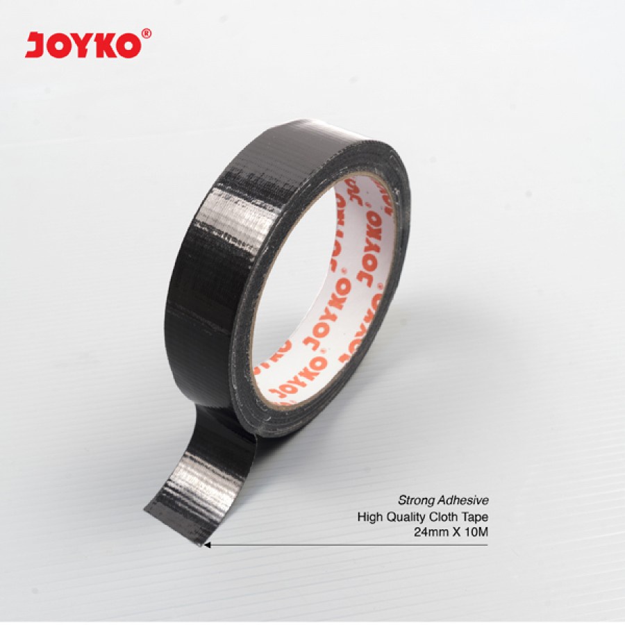 

Cloth Tape Joyko Orange Core 1 Inchi 24 mm x 12 Meter Lakban Kain Warna Hitam - SHSNP