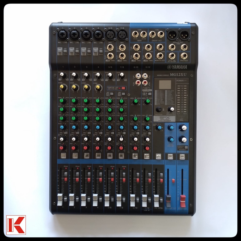 Mixer Audio Yamaha MG12XU MG12 XU MG-12XU MG 12 XU