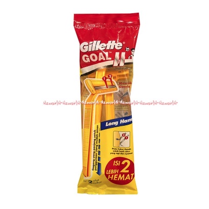 Gillette Goal II 2pcs Pisau Cukur Gilet Murah Kuning Gilette Goal 2 Gilete Gilette Shave Shaving