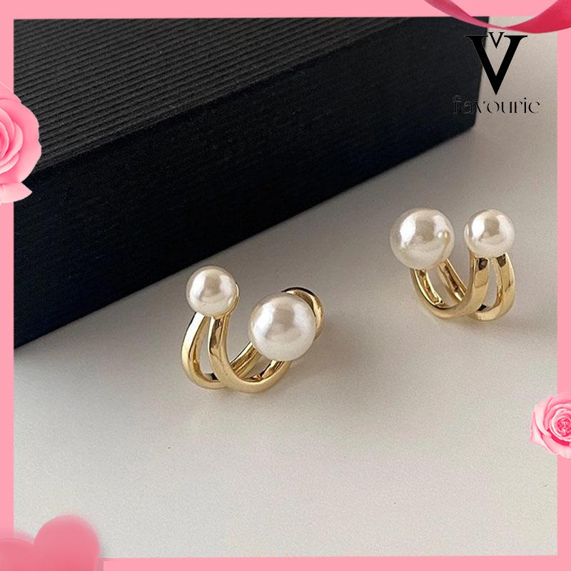 [COD]Pearl Trendy Niche Design Temperament Light Luxury High-end Earrings-FA