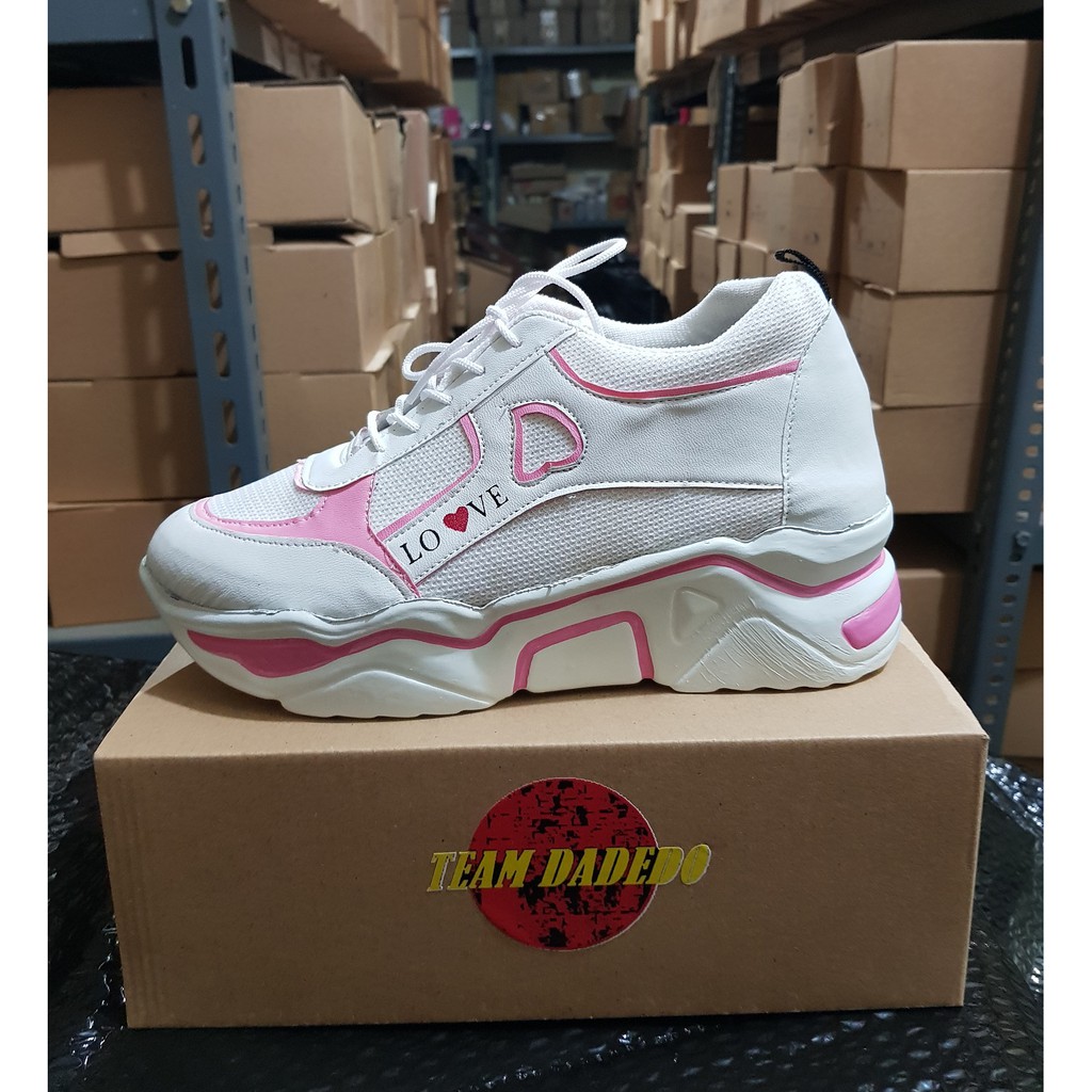 Sepatu Wanita Sneakers Semi Boots Love Terbaru Berkualitas-2