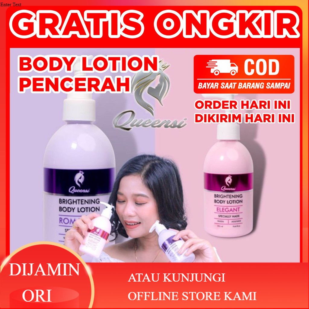 QUEENSI BRIGHTENING / BODYLOTION QUEENSI / PEMUTIH KULIT QUEENSI KUENSI QUENSI /100% ORIGINAL
