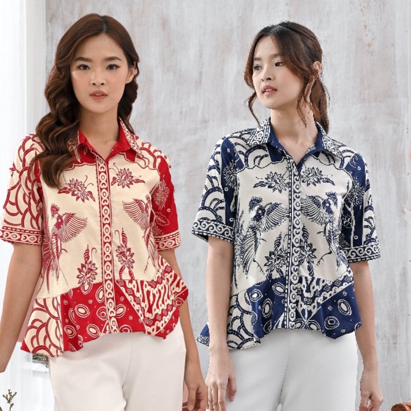 Atasan batik 288 HT/ Kemeja Batik Wanita Modern