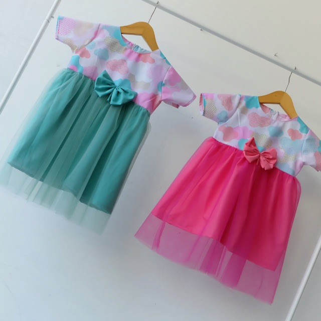 DRESS TUTU ANAK CANTIK PINK MAGENTA