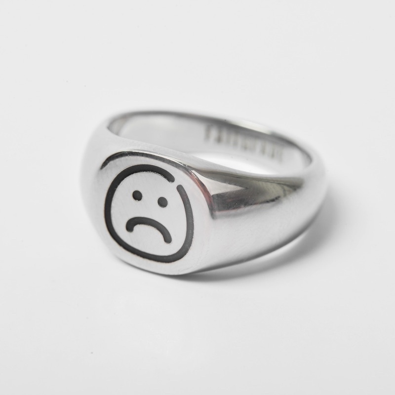 FF SIGNET RING (SMILEY - SADDEY)