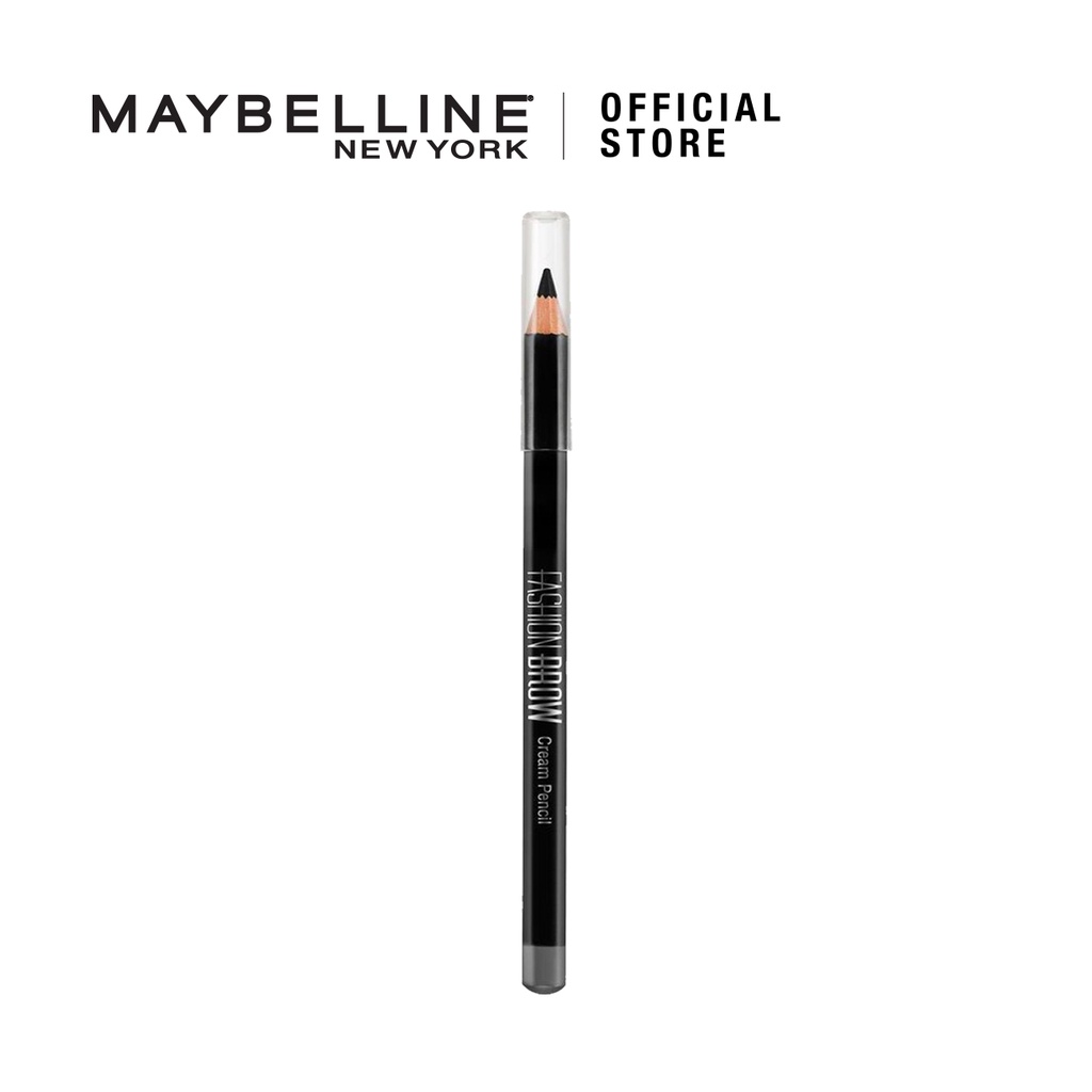 Maybelline Fashion Brow Cream Pencil MakeUp - Abu-abu (Pensil Alis Waterproof Dengan Hasil Natural)