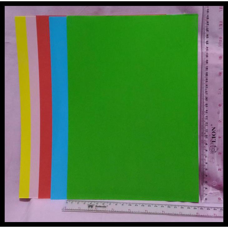 PROMO KERTAS HVS WARNA WARNI TIPIS PRINT LIPAT ORIGAMI BESAR A4 50 LEMBAR 