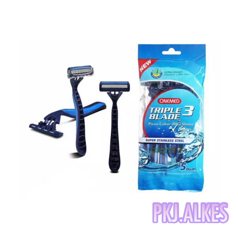 PISAU CUKUR ULTRA SHAVE 3 BLADE ONEMED