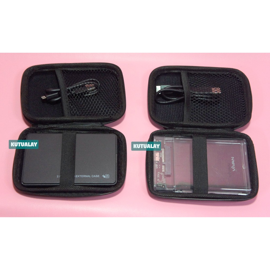 Pouch Case untuk External HDD 2.5 Inch Power Bank Hardisk Eksternal Dompet Aksesoris Kabel