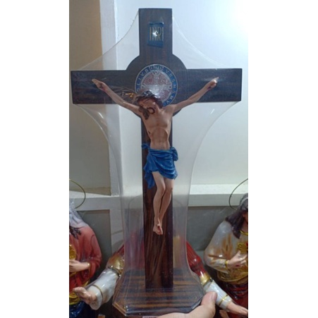 Salib Duduk Benediktus 40cm - Salib Duduk - Salib Benediktus