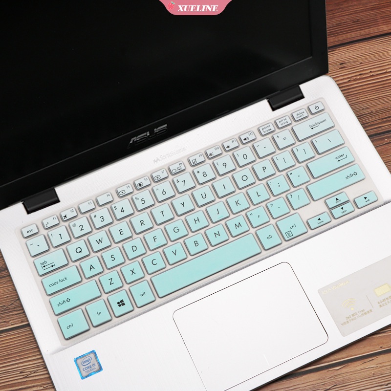 Skin Silikon Cover Pelindung Keyboard Lembut Anti Air 14 &quot;Untuk ASUS PU404U / TP410U / R421 / A407 / Y4000Ub