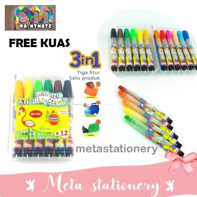 

Ndm Paintmate Washable Silky Crayon