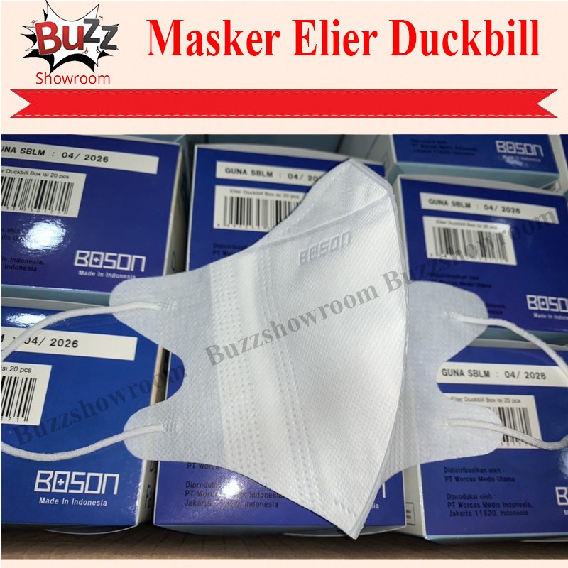 MASKER BOSON DUCKBILL ELIER DUCKBILL 3 PLY PREMIUM MASK [20 PCS ]