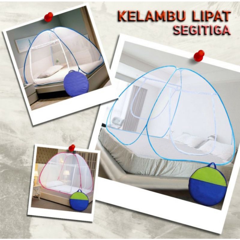 Kelambu lipat butterfly super jumbo uk200×200 ada lubang / kelambu tidur