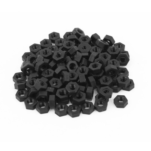 

Termurah M3 Black Nylon Hex Nut Insert Lock Screw Fastener Female HELI shopee