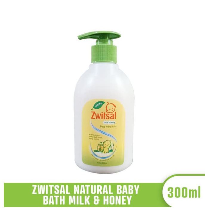 Zwitsal Natural Baby Milky Bath Rich Honey 300ml