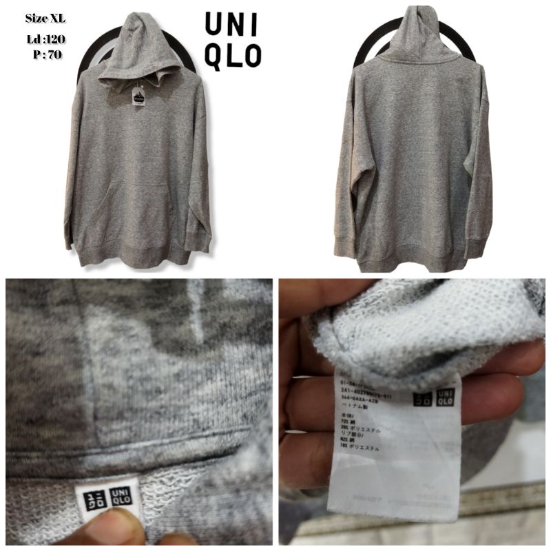 hoodie second uniqlo size xl