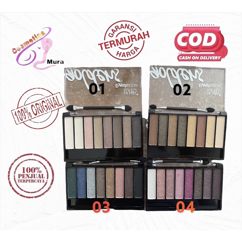 ushas eyeshadow palette goldens lengkap / palette eyeshadow ushas lengkap