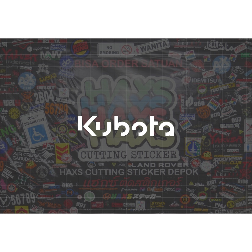 Cutting Sticker Kubota Ukuran 8 Cm Untuk Motor Mobil