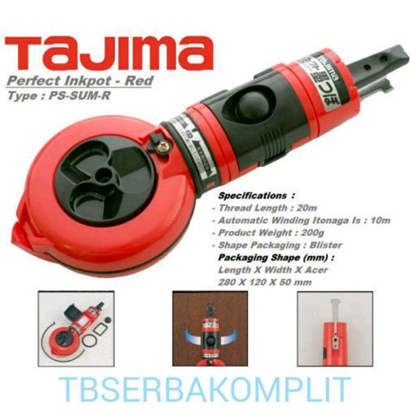 TAJIMA PS-SUM-R 10 M CHALKLINE SIPATAN SIPAT 10METER 10MTR JAPAN ORIGINAL ASLI