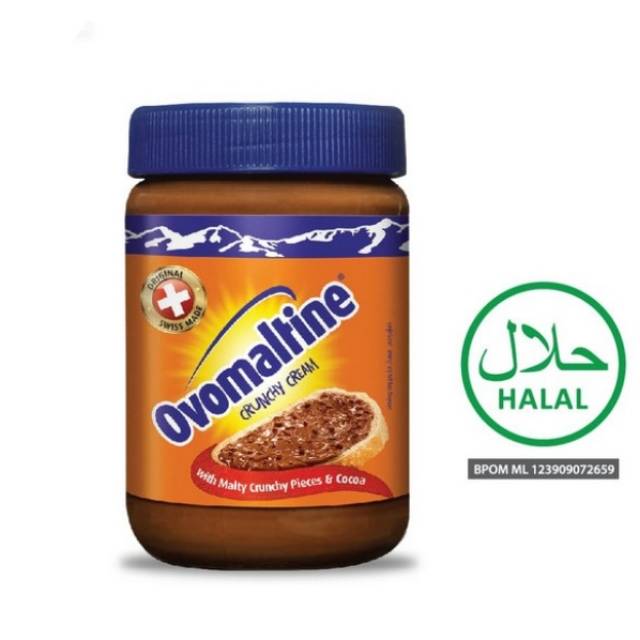 

Ovomaltine Crunchy Cream 380gr / Selai Krim Cokelat Renyah 380 Gram Olesan Roti Kue Martabak