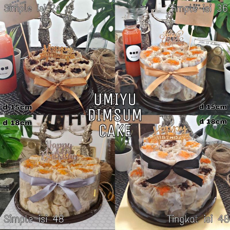 Dimsum Cake Halal / umiyu cake siomay tart ayam / kue ulang tahun / birthday cake / pempek cake