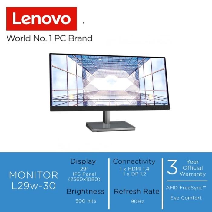 Lenovo L29w-30 29 Inch Monitor - WFHD IPS 90Hz