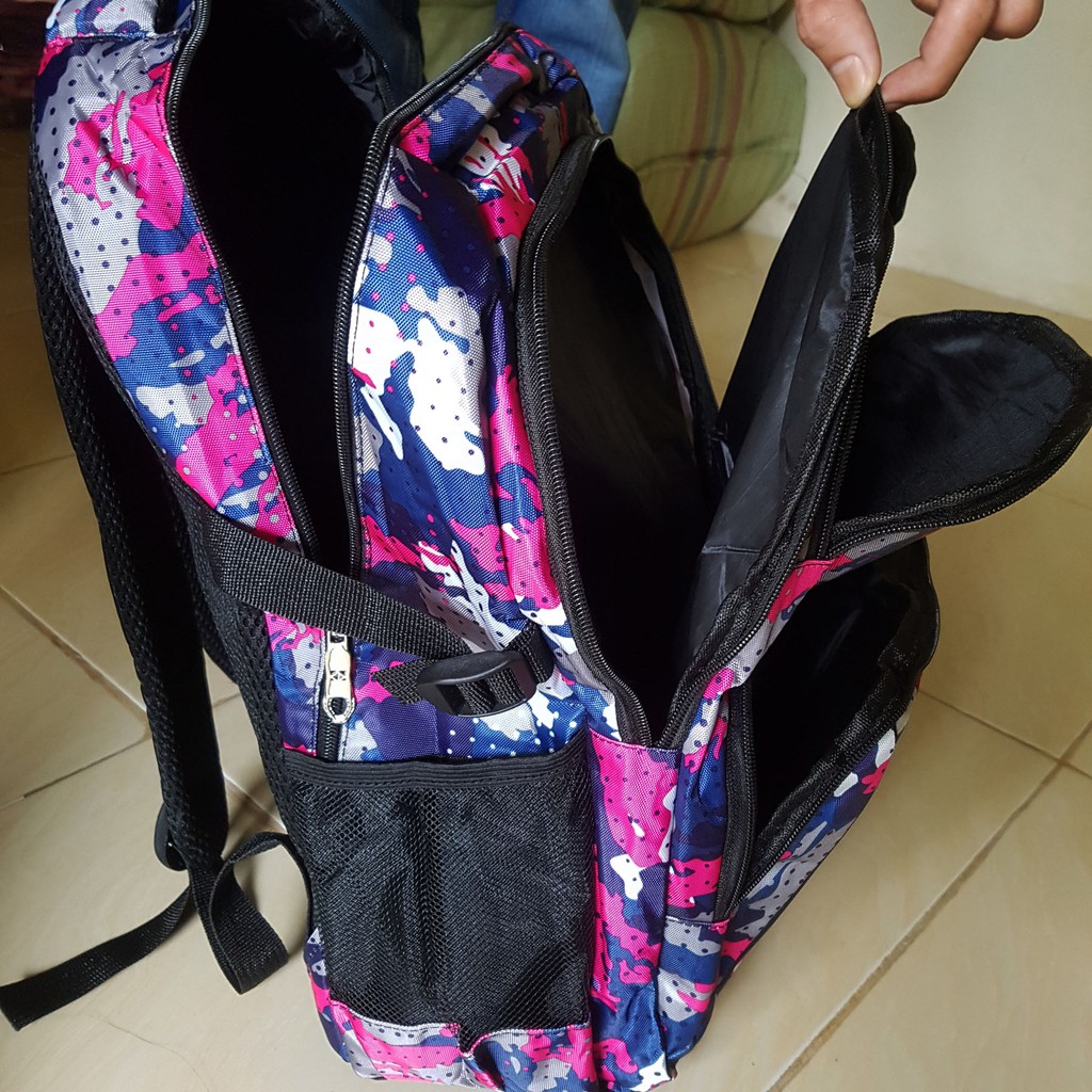 Tas Ransel Unisex Motif Kamufalse Urban Style Untuk sekolah,Ransel Bepergian