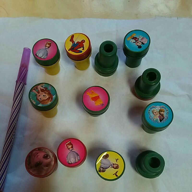 

20 pcs mainan stempel bulat harga grosir