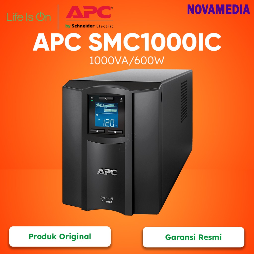 UPS APC SMC1000iC 1000Va 600Watt LCD Smart UPS Garansi Resmi