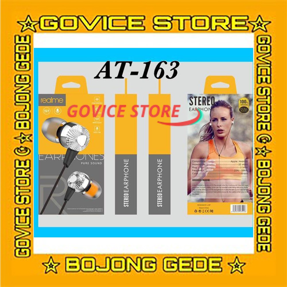 HANDSFREE,HEADSET,HEDSET,HENSET,HETSET,EARPHONE,HF REALME AT-163