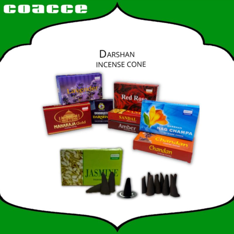 BUHUR DUPA KERUCUT DARSHAN INSENCE CONE I DUPA WANGI I PENGHARUM RUANGAN I ROOM FRAGRANCE