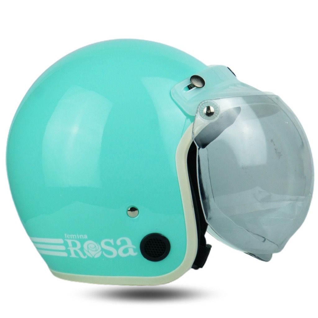 Helm Bogo Dewasa Cewek Cowok Motor Sni Helem Retro Klasic Classic Cod Warna Pastel