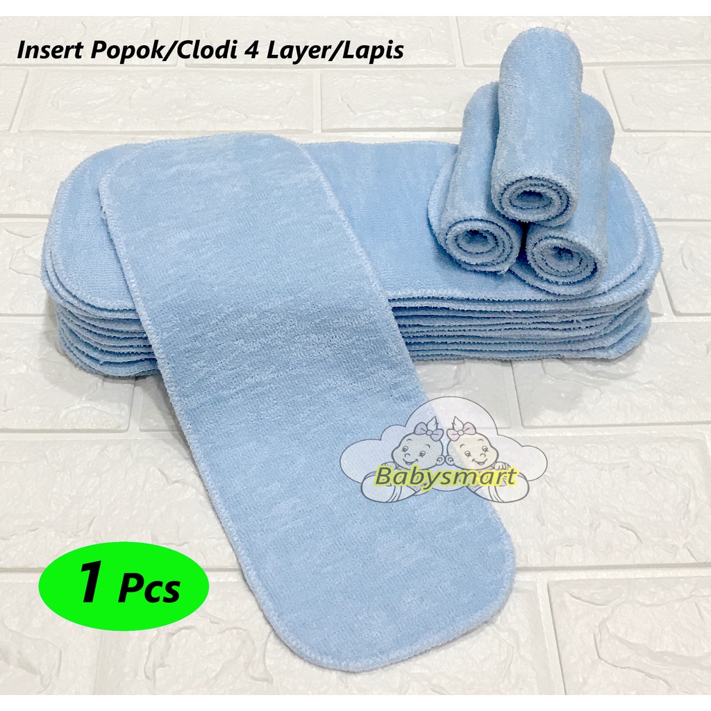 Babysmart - 1 PCS Insert Clodi / Insert Popok Bayi/Anak Bahan TEBAL 4 Layer/Lapis