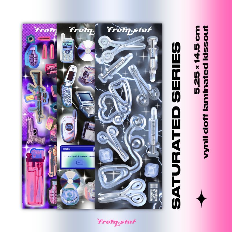 

[from.star] SATURATED SERIES STICKER | Deco Sticker | Planner/Journal Sticker | Polco Sticker