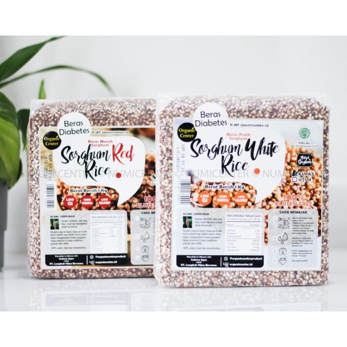 

1KG BERAS SORGHUM MERAH, SORGHUM RED RICE KUPAS - ORGANIC CENTER