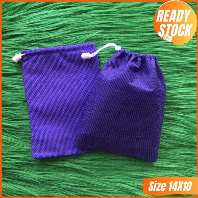 DUSTBAG POLOS | TAS KOSMETIK | FS 10x15 | READY UNGU