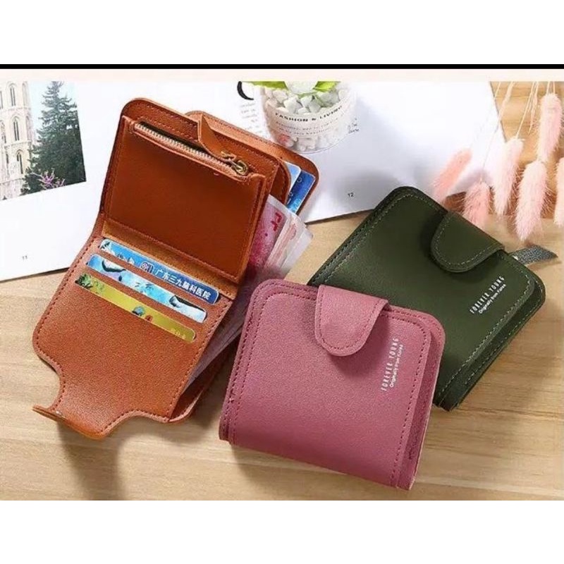 D09 DOMPET WANITA- DOMPET LIPAT WANITA PENDEK IMPORT FASHION KOREA