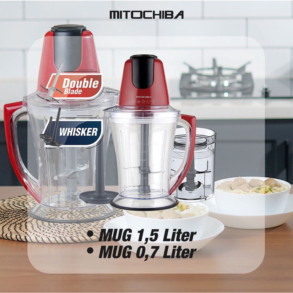 MITOCHIBA Food Processor Food Chopper CH100 Original Produk