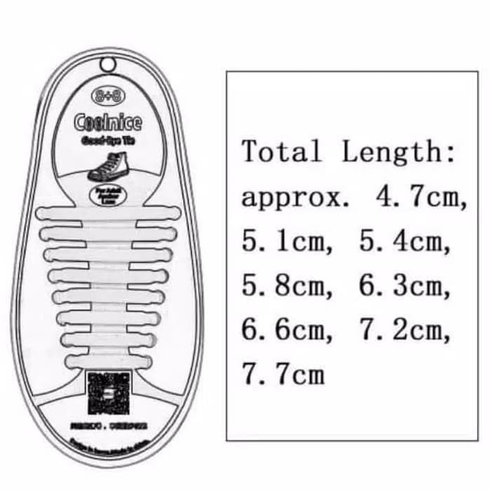 Tali sepatu silikon silicon shoes olahraga dpt 1set isi 16pc 2 sepatu