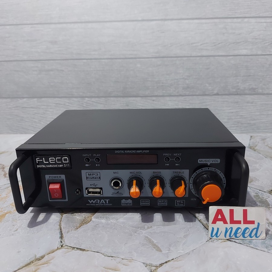 COD Amplifier Bluetooth Fleco D13 - Ampli Karaoke Fleco D-13 Mp3 Player//AMPLI KARAOKE FLECO D13